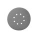 Шлифовальный диск на пленочной основе, оксид алюминия, Р240, 125 мм Sandwox 235 Grey Line, липучка 8 отверстий