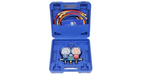 Группа манометрическая R22/R134/R407/R410 в комплекте со шлангами