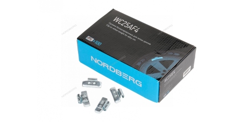 Грузики балансировочные для литых дисков NORDBERG WC25AF4 (Fe 25 г, 100 шт.)