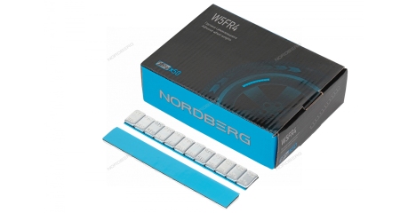 Грузики самоклеящиеся (12х5 г, L=14 см) Fe закругленные 50 лент NORDBERG W5FR4