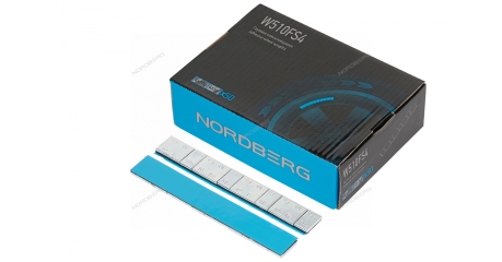 Грузики самоклеящиеся (4х5 г+4х10 г, L=14 см) Fe квадратные 50 лент NORDBERG W510FS4