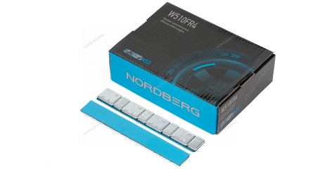 Грузики самоклеящиеся (4х5 г+4х10 г, L=14 см) Fe закругленные 50 лент NORDBERG W510FR4