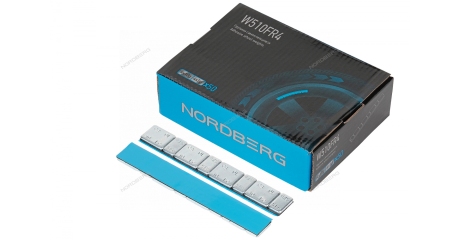 Грузики самоклеящиеся (4х5 г+4х10 г, L=14 см) Fe закругленные 50 лент NORDBERG W510FR4