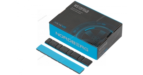 Грузики самоклеящиеся (4х5 г+4х10 г, L=14 см) Fe закругленные черные 50 лент NORDBERG W510FR4B