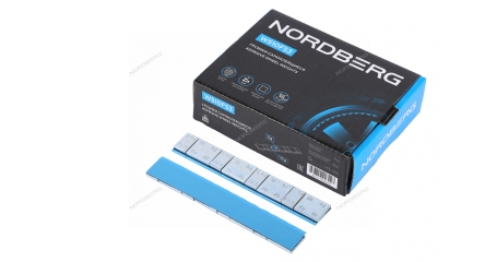 Грузики самоклеящиеся квадратные NORDBERG W510FS3 (4х5+4х10 г, Fe, L=14 см, 50 лент)