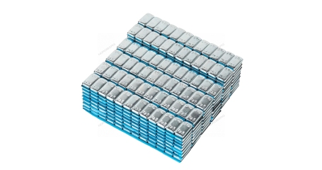 Грузики самоклеящиеся закругленные NORDBERG W5FR3 (12х5 г, Fe, L=14 см, 50 лент)