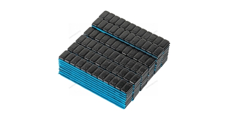 Грузики самоклеящиеся закругленные NORDBERG W5FR3B (12х5 г, Fe, L=14 см, черные, 50 лент)