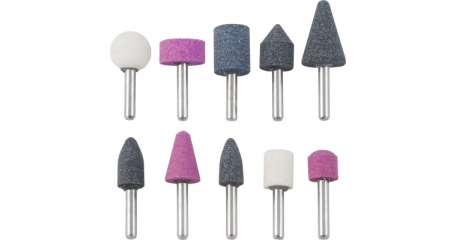 GSK10 Универсальные профильные шлифовальные насадки в наборе, O 6 мм,  10 предметов