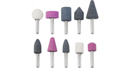 GSK10 Универсальные профильные шлифовальные насадки в наборе, O 6 мм,  10 предметов