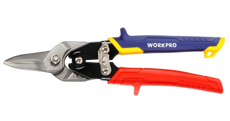 Ножницы по жести авиационные 250мм прямые проф WP214021 WORKPRO