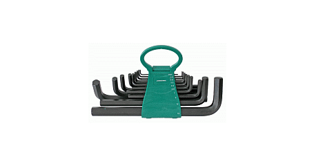 Комплект угловых шестигранников коротких H01MH118S, 1,5-19мм, 18 предметов