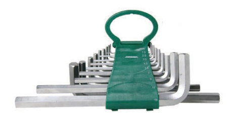 Набор ключей торцевых H02MH217S шестигранных удлиненных дюймовых, 17 предметов