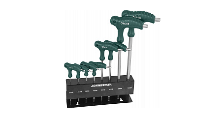 Комплект угловых шестигранников двусторонних с шаром H10MB08S, 2-10мм , 8 предметов