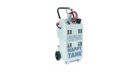 HAPPY TANK - портативный бустер, пусковой ток 6400/3200 А, 12-24 B, 2х54 А*ч., с заряд. ус-вом