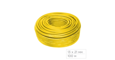 Шланг пневматический 13х21 мм, 100 м, ПВХ композитный, усиленный МАСТАК 685-13100
