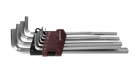 Набор ключей торцевых HKL10S шестигранных удлиненных, H1.5-H10, 10 предметов