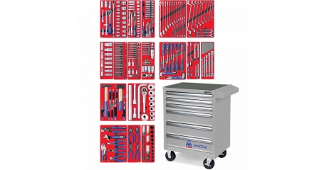 Инструментальная тележка с набором инструментов МАСТАК 