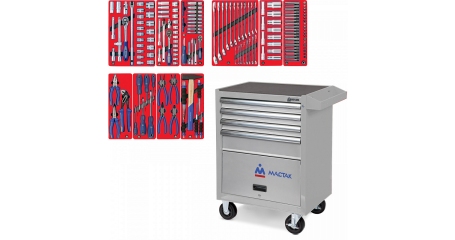 Инструментальная тележка с набором инструментов МАСТАК 