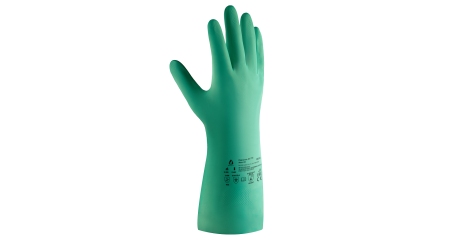 Нитриловые перчатки с хлопковым напылением JETA SAFETY JN-711 Atom Oil, упак. 12 пар
