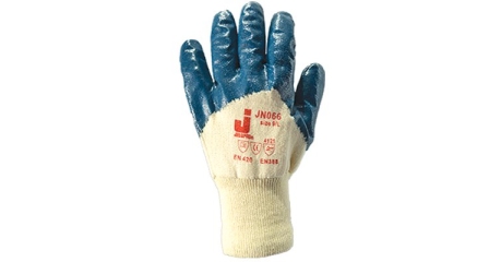 Перчатки с нитриловым покрытием JetaPro JN066/065,067,069 (механическая защита - тяжёлый режим)