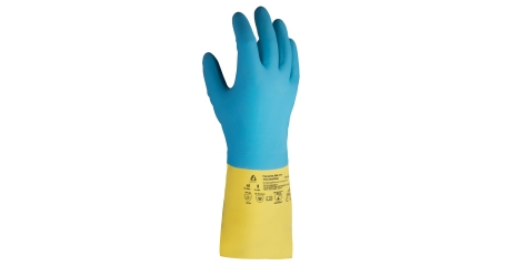 Перчатки из неопрена и латекса JETA SAFETY JNE-711 Atom DuoColor, упак. 12 пар