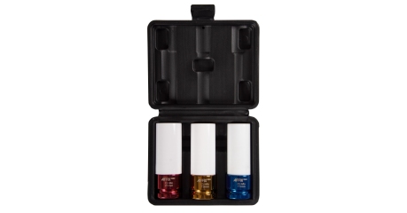 Набор ударных глубоких шестигранных головок 1/2, 17, 19, 21 мм, пластиковое покрытие, кейс, AFFIX AF00643C"