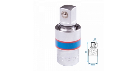 Кардан KING TONY 4793, 1/2", шаровый