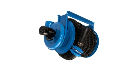 Катушка для удаления выхлопных газов ROSSVIK CA500007610ABS55F (шланг 76 мм*8 м, с вентилятором)