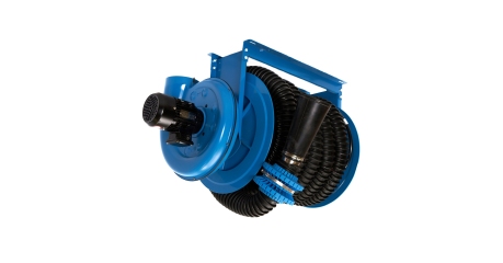 Катушка для удаления выхлопных газов ROSSVIK CA500007610ABS55F (шланг 76 мм*8 м, с вентилятором)