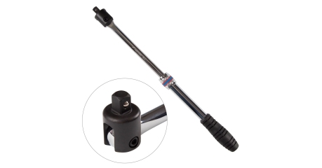 KING TONY Вороток 1/2", 450-600 мм, с шарниром, телескопический