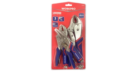 Клещи фиксирующие PRO (набор 3 предмета) WP201003 WORKPRO