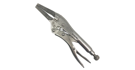 Клещи фиксирующие с длинными носами 165мм WP231051 WORKPRO