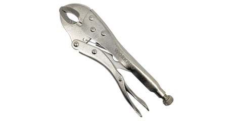 Клещи фиксирующие с изогнутыми зажимами 250мм WP231071 WORKPRO