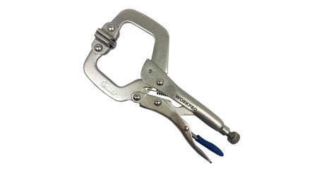 Клещи фиксирующие С-образные с поворотным зажимом 160мм WP231031 WORKPRO