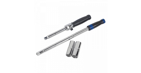 Ключ баллонный крестообразный 1/2", 17, 19, 21, 23 мм, кейс, разборный МАСТАК 028-42079C