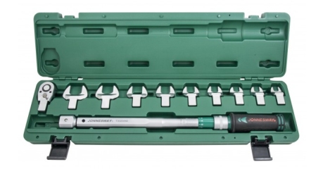 Ключ динамометрический 1/2"DR Jonnesway T30200NS со сменными рожковыми насадками (40-200 Нм)