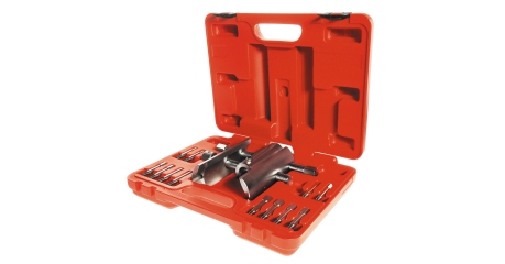 Ключ для гаек ступицы универсальный, 49-143 мм, кейс, 13 предметов МАСТАК 100-42013C