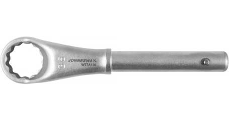 Ключ накидной усиленный Jonnesway W77A136, 36 мм, d21.5/245 мм