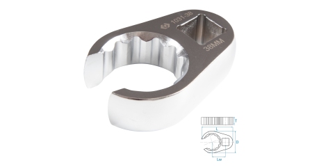 Ключ разрезной (воронья лапка) 38 мм 3/4" KING TONY 1031-38R