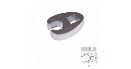 Ключ разрезной (воронья лапка) KING TONY 1031-11R, 11 мм, 3/8