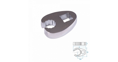 Ключ разрезной (воронья лапка) 22 мм, 1/2" KING TONY 1031-22R