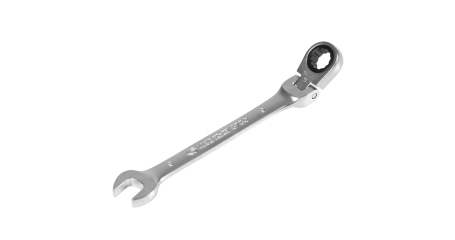 Ключ трещоточный комбинированный с шарниром 10 мм KING TONY 373010M