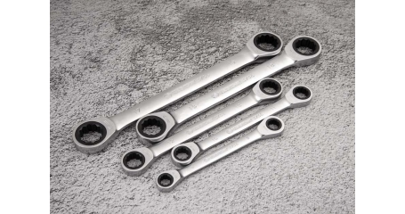 Ключ трещоточный накидной KING TONY, прямой