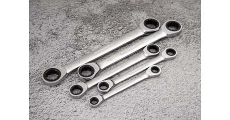 Ключ трещоточный накидной KING TONY, прямой