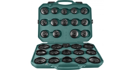 Комплект чашек для демонтажа масляных фильтров JONNESWAY AI050004A 65-120 мм, 30 предметов