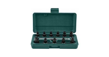 Комплект для откручивания масляных пробок JONNESWAY AI030002, 12 предметов