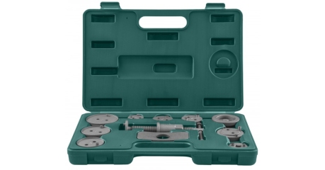 Комплект инструмента для возврата поршней тормозных цилиндров дисковых тормозов JONNESWAY AN010001 11 предметов