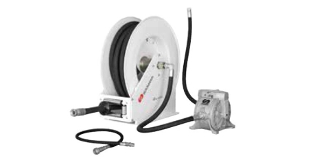Комплект катушка 15м х 1" с диафрагменным насосом DF100 для откачки масла