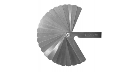 Комплект щупов 25 пластин 0.04-1 мм Thorvik TG25