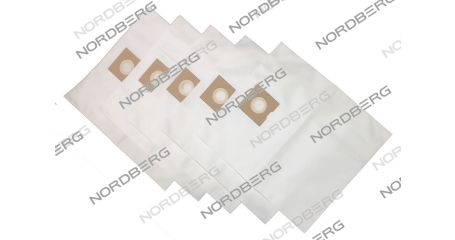 Комплект синтетических мешков для верхней камеры пылесоса NV34 400х450 NORDBERG NV34#DUSTBAG_T (5 шт.)